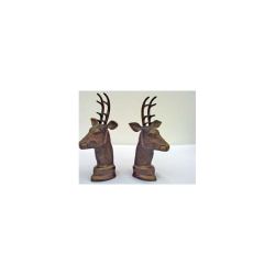 SOPORTA LIBROS PAREJA DE CABEZAS DE CIERVOS
