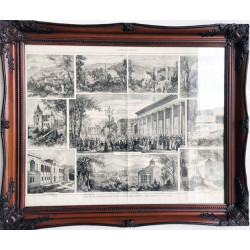 TRES CUADROS MARCO HECHO LAMINA CLASICOS