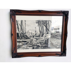 TRES CUADROS MARCO HECHO LAMINA CLASICOS