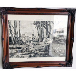 TRES CUADROS MARCO HECHO LAMINA CLASICOS