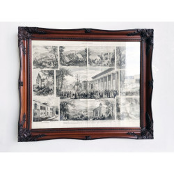 TRES CUADROS MARCO HECHO LAMINA CLASICOS