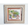 CUADRO LAMINA MOTIVO JARDIN CON FLORES