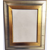 ESPEJO MOLDURA ANCHA ORO-PLATA CRISTAL BISELADO