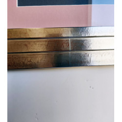 CUADRO LAMINA CALLE MARCO PLATEADO