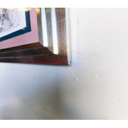 CUADRO LAMINA CALLE MARCO PLATEADO