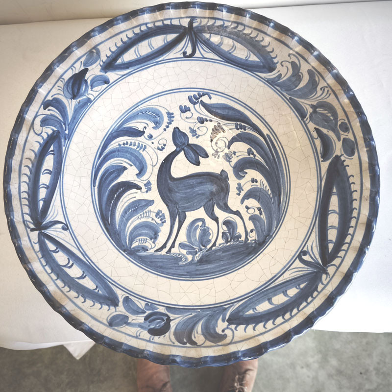 PLATO FUENTE DE CERAMICA DEL PUENTEDEL ARZOBISPO