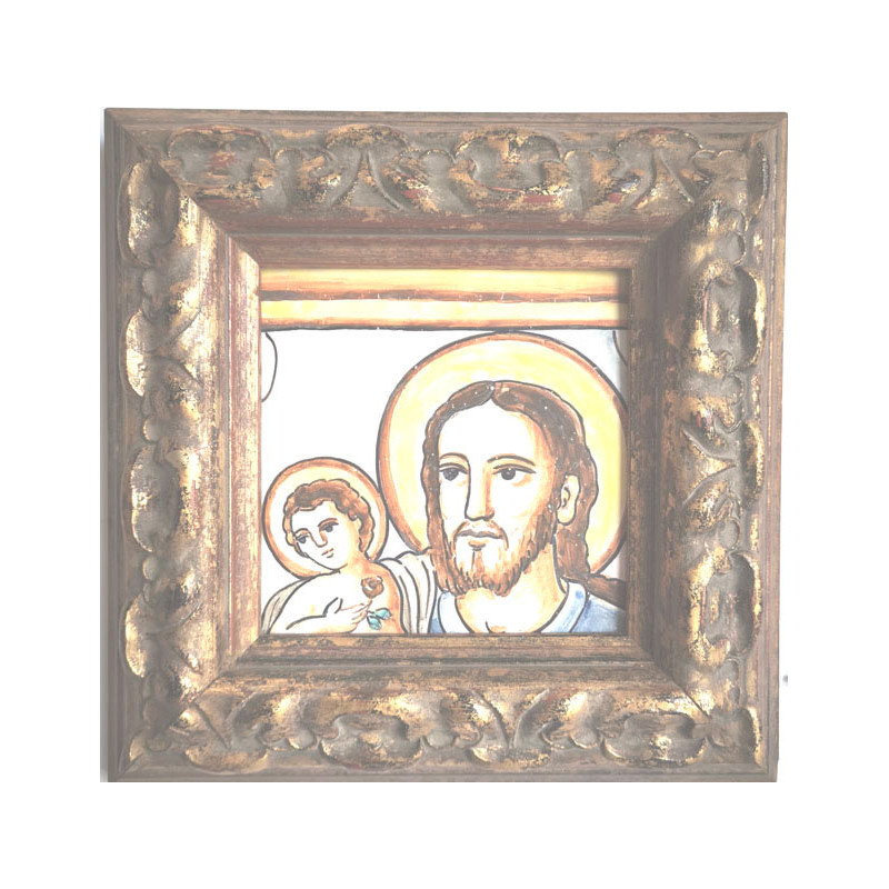 CERAMICA EN MARCADA MOTIVO RELIGIOSO