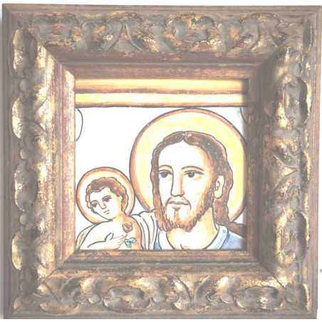 CERAMICA EN MARCADA MOTIVO RELIGIOSO