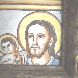 CERAMICA EN MARCADA MOTIVO RELIGIOSO