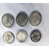 6 MONEDAS DE CINCO PESETAS DE PLATA DE ALFONSO XIII