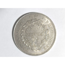 50 FRANCOS DE LA REPUBLICA FRANCESA EN MONEDA DE PLATA