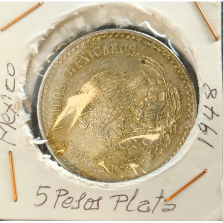 5 PESOS DE PLATA DE MEJICO