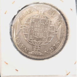 MONEDA DE PLATA 960 RIUS DE BRASIL AÑO QUE INDICA 1821