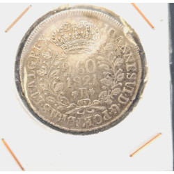 MONEDA DE PLATA 960 RIUS DE BRASIL AÑO QUE INDICA 1821