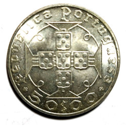 MONEDA DE 50 ESCUDOS EN PLATA DE PORTUGAL