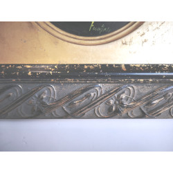 CUADRO BODEGON FRUTAS OVALADO CURVADO