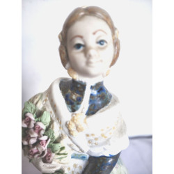 FIGURA DE PORCENA MOTIVO TIPICO VESTIDO DE VALENCIA