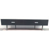 MUEBLE BAJO DE COLOR WENGUE OSCURO 2 CAJONES