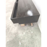 MUEBLE BAJO DE COLOR WENGUE OSCURO 2 CAJONES