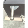 MUEBLE BAJO DE COLOR WENGUE OSCURO 2 CAJONES